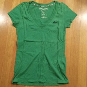 Green Y2K Juniors Aeropostale Top Medium